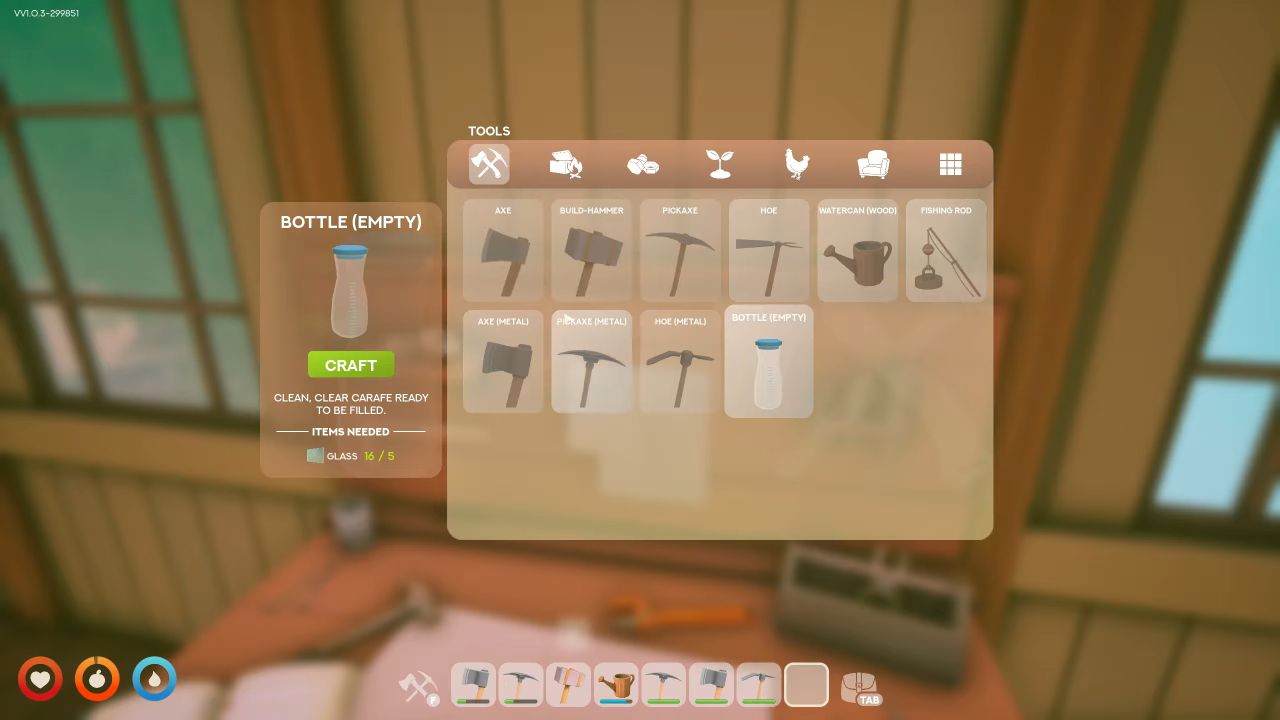 Solarpunk Guide Crafting Water Bottle