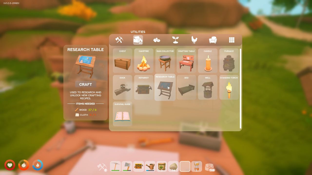 Solarpunk Guide Craft Research Table