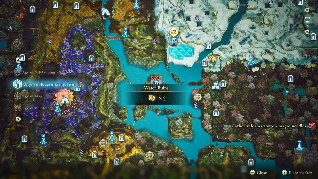 The Adventures of Elliot: The Millennium Tales Guide Location of Water Ruins Age of Reconstruction