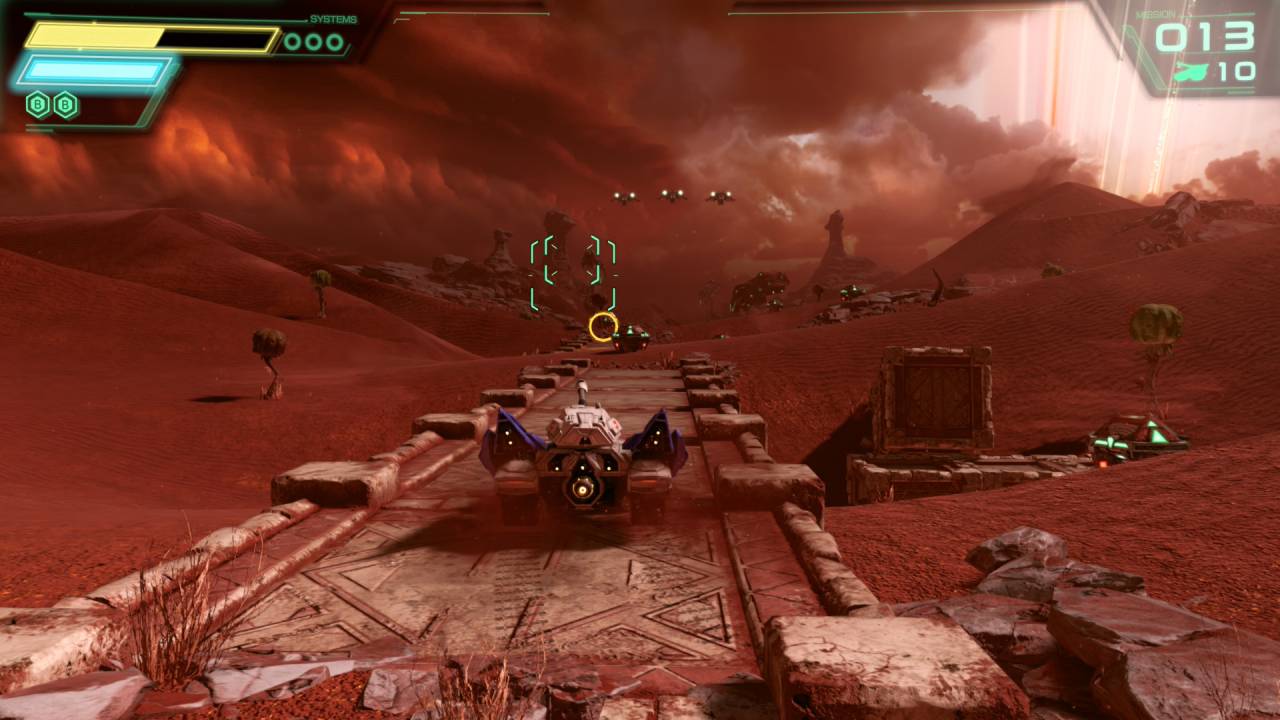 Star Fox Ground Vehicle on Red Planet