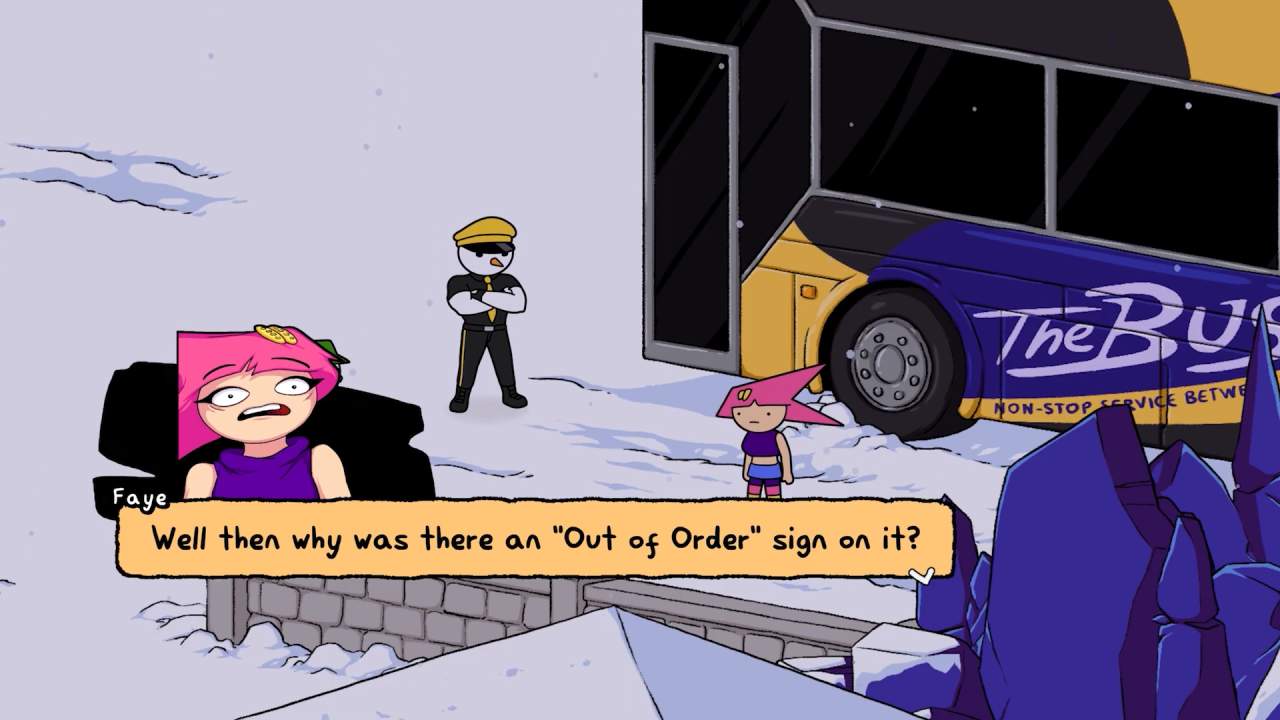 Deathbulge: Battle of the Bands Faye in Snow Bus