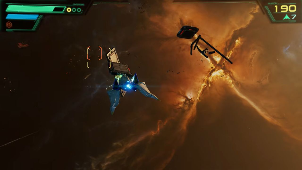Star Fox Guide Moving Through Warp Zone in Sector X