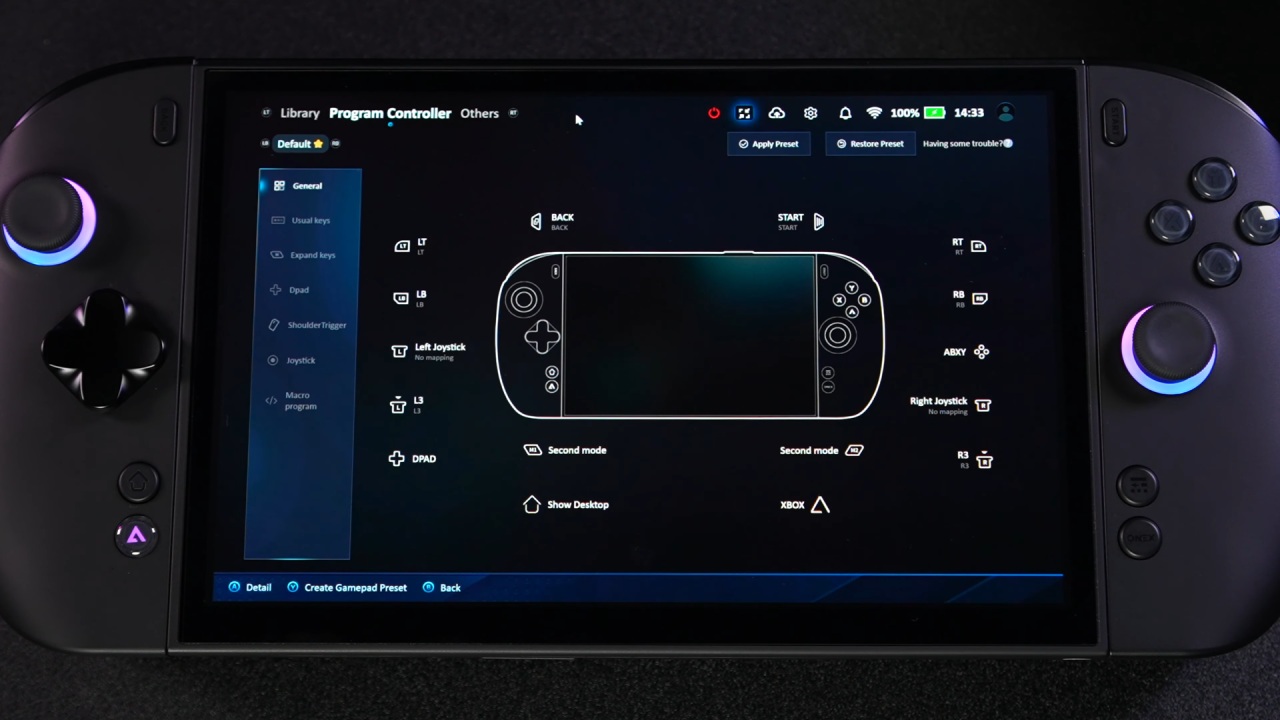 OneXPlayer 3 Display Settings
