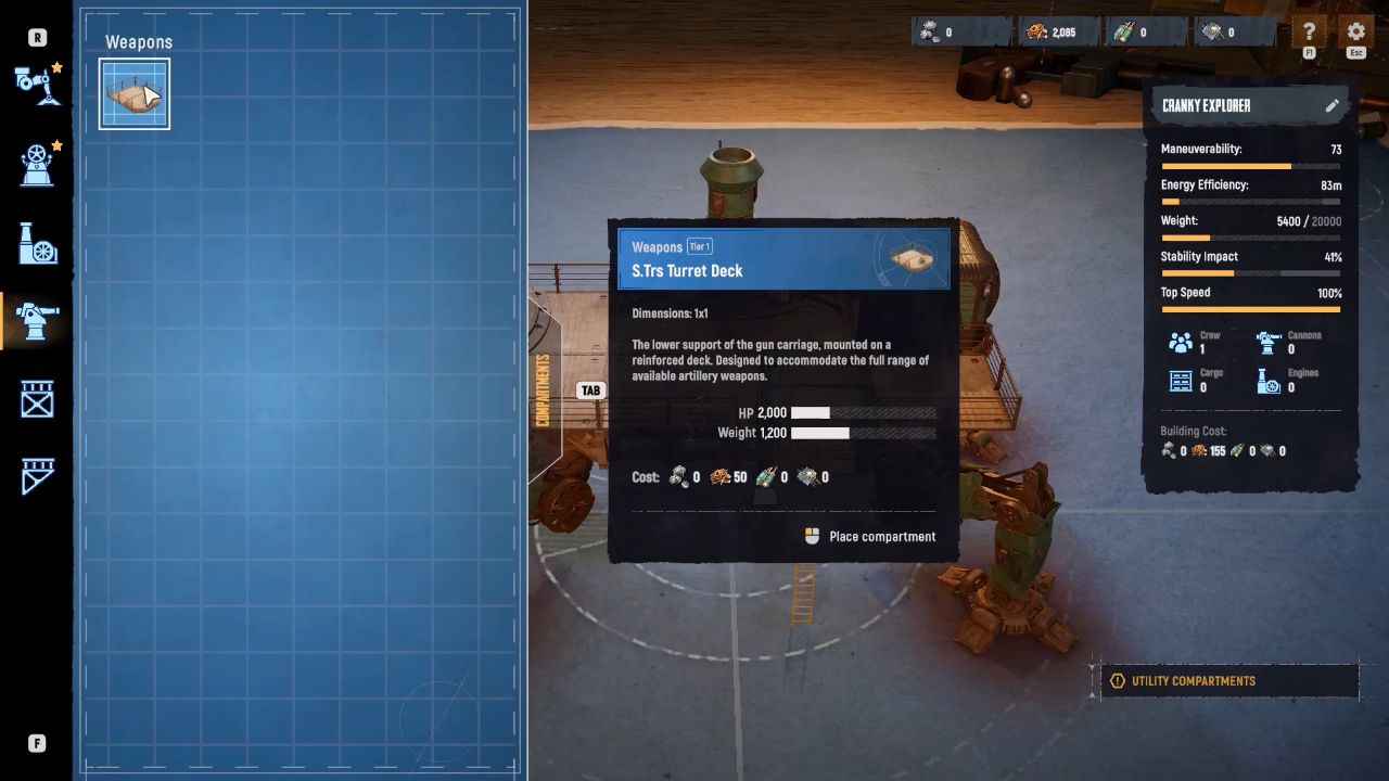 SAND: Raiders of Sophie Guide Setting Up Turrent Deck on Trampler