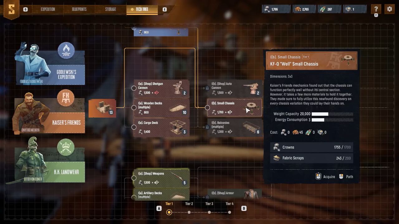 SAND: Raiders of Sophie Guide unlocking Secure Entrance in Tech Tree