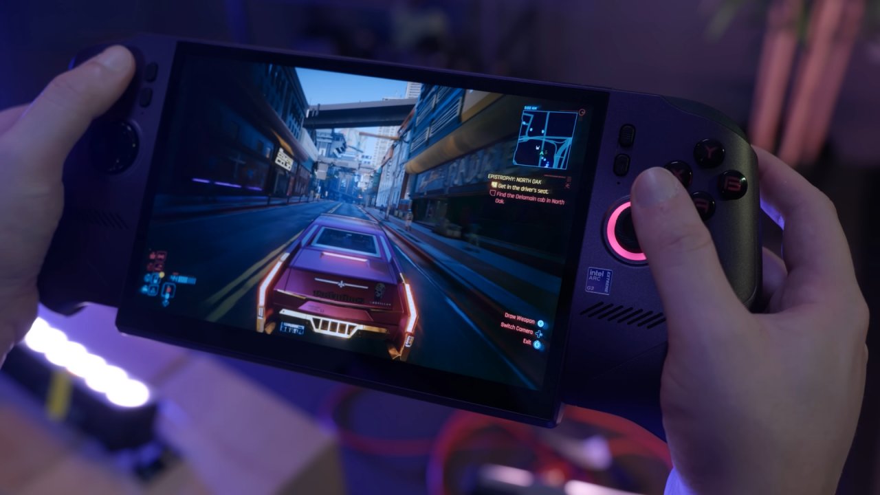 Intel Arc G3 Extreme Cyberpunk 2077 at 1080p and 720p