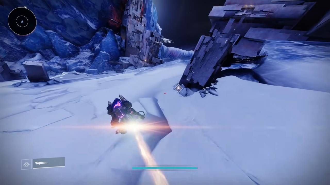 Destiny 2: Monument of Triumph Guide Reaching Cave Entrance with Sparrow