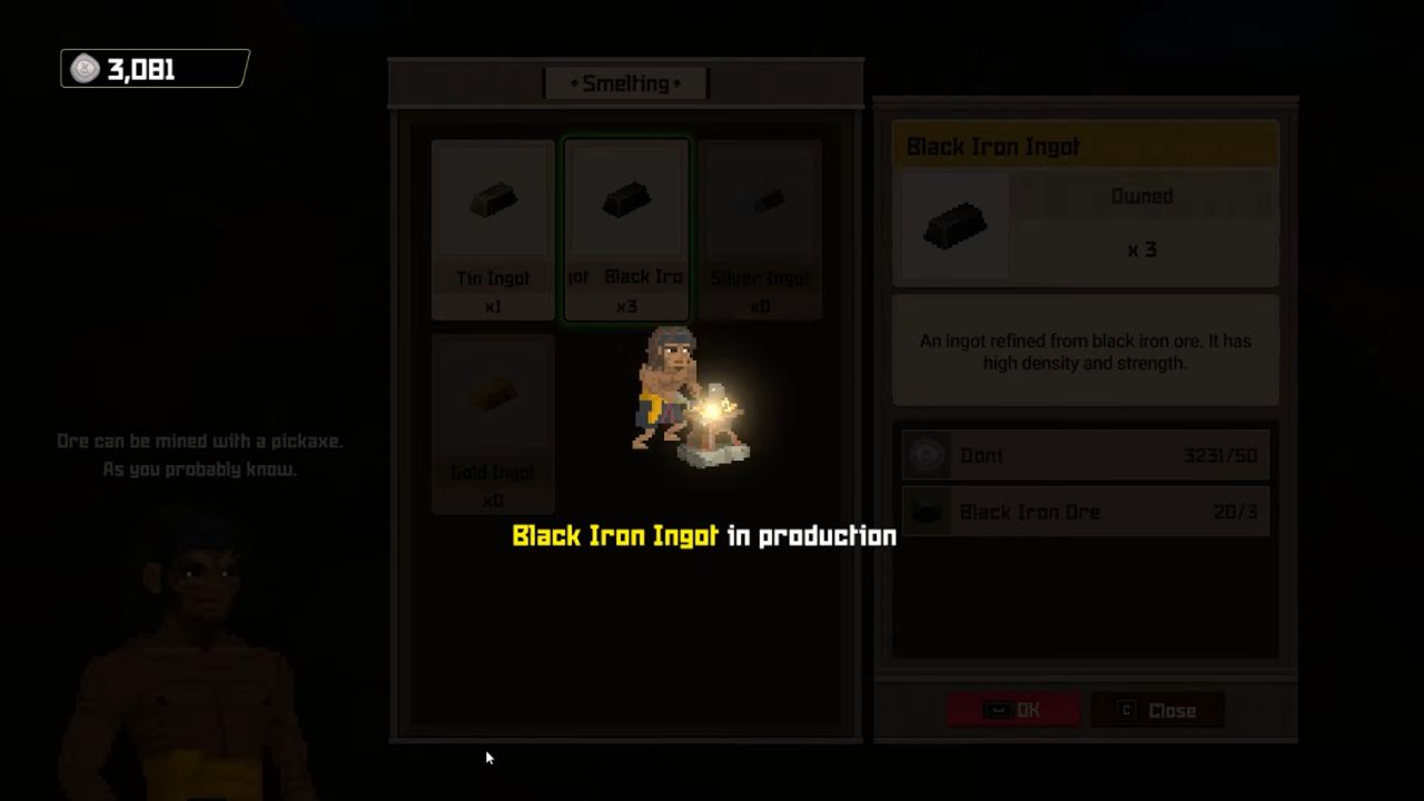 Dave the Diver Guide Smelt Black Iron Ingot