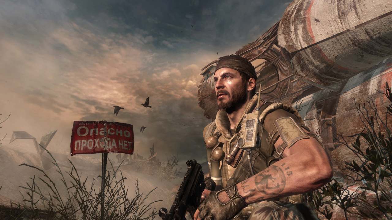 Black Ops Alex Mason exploring crash site
