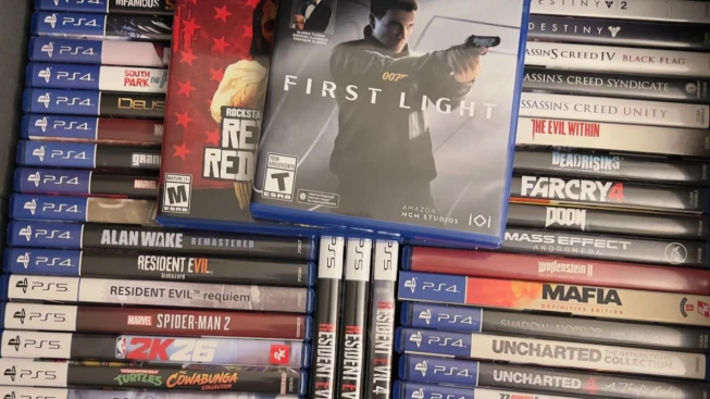 Sony PS4 and PS5 game CDs