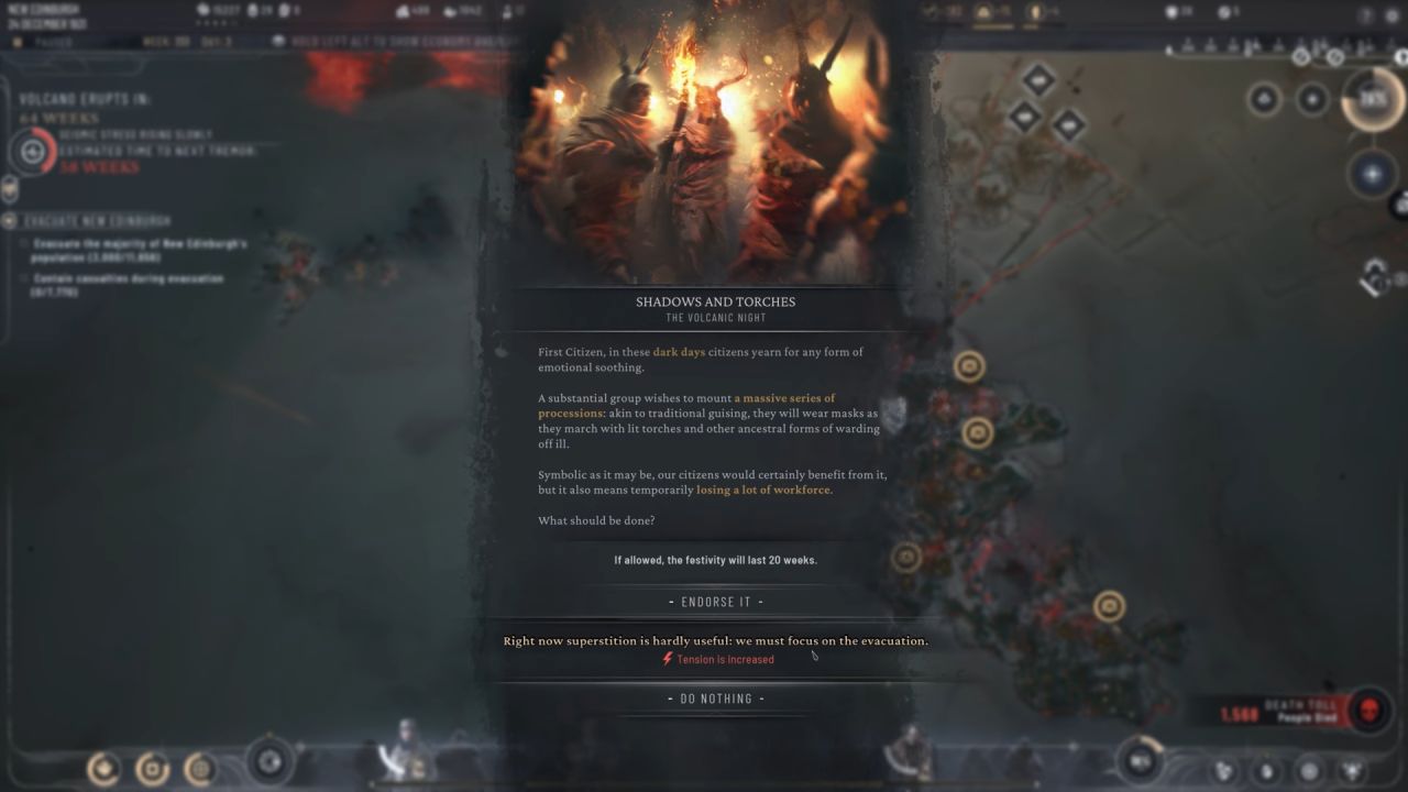 Frostpunk 2: Breach of Trust New Fraction Shadows and Torches