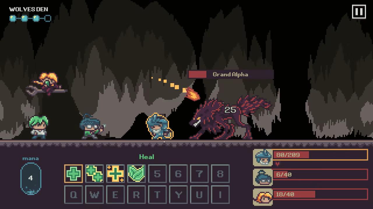 Master Healer Kale with useless party fighting giant Grand Alpha