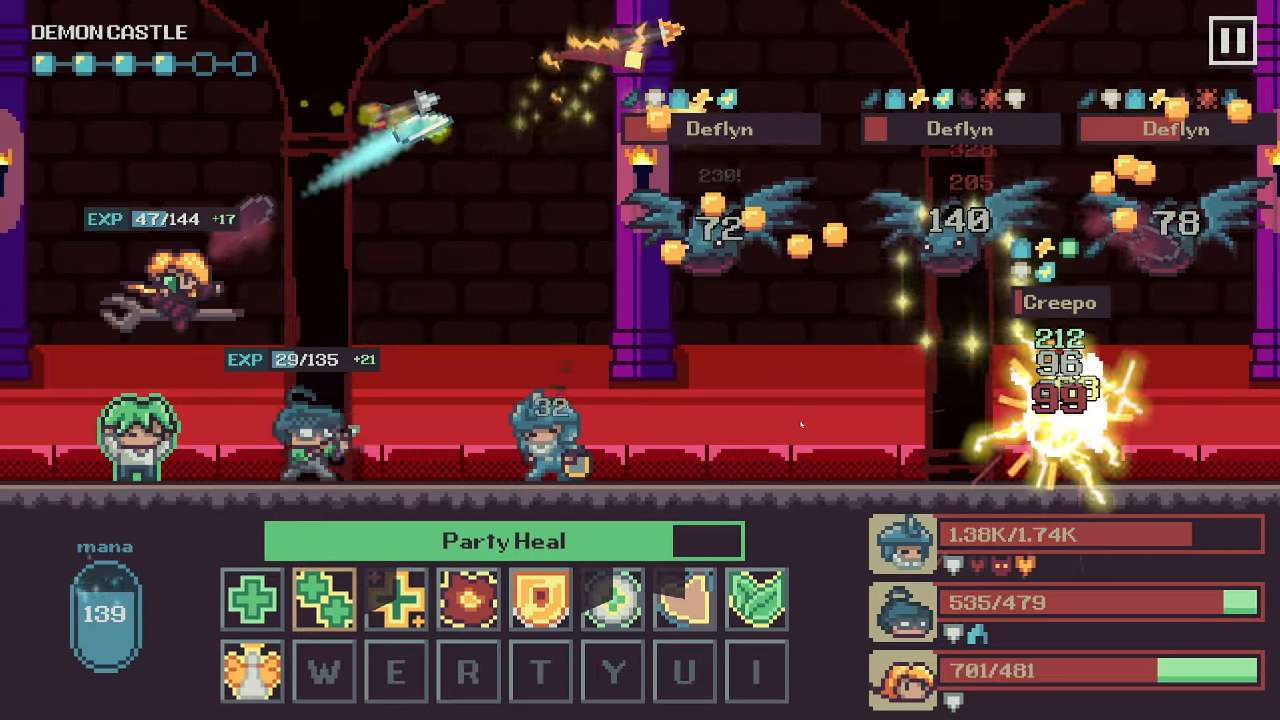 Master Healer Kale with useless party casting healing in castle