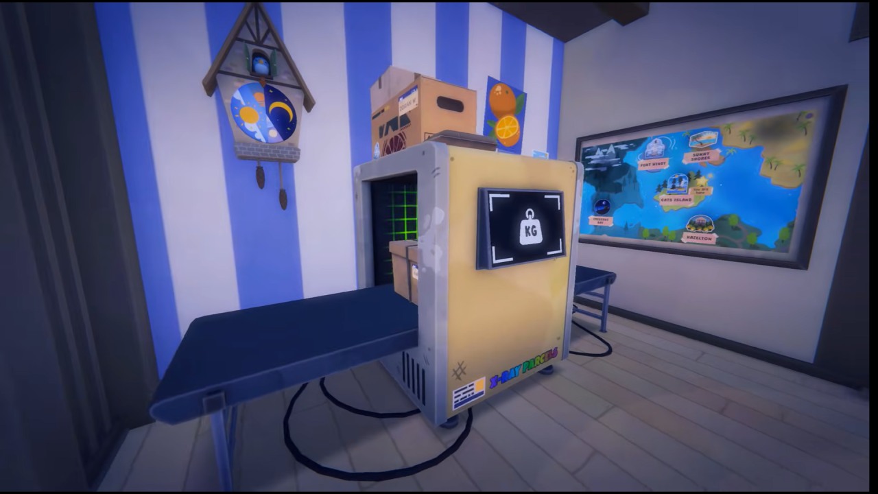 Cat Mail Co weighing scanner station