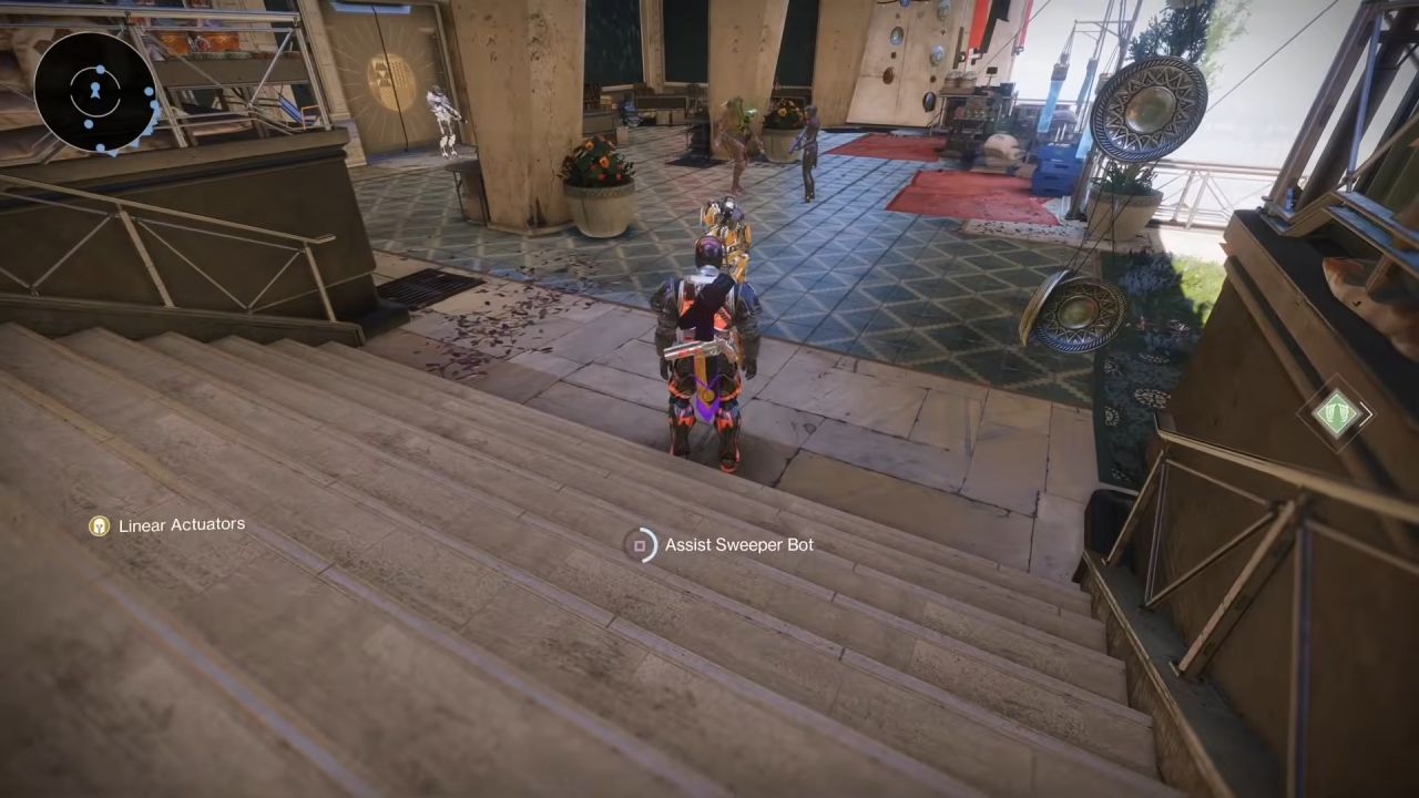 Destiny 2: Monument of Triumph Guide Courtyard Sweeper Bots