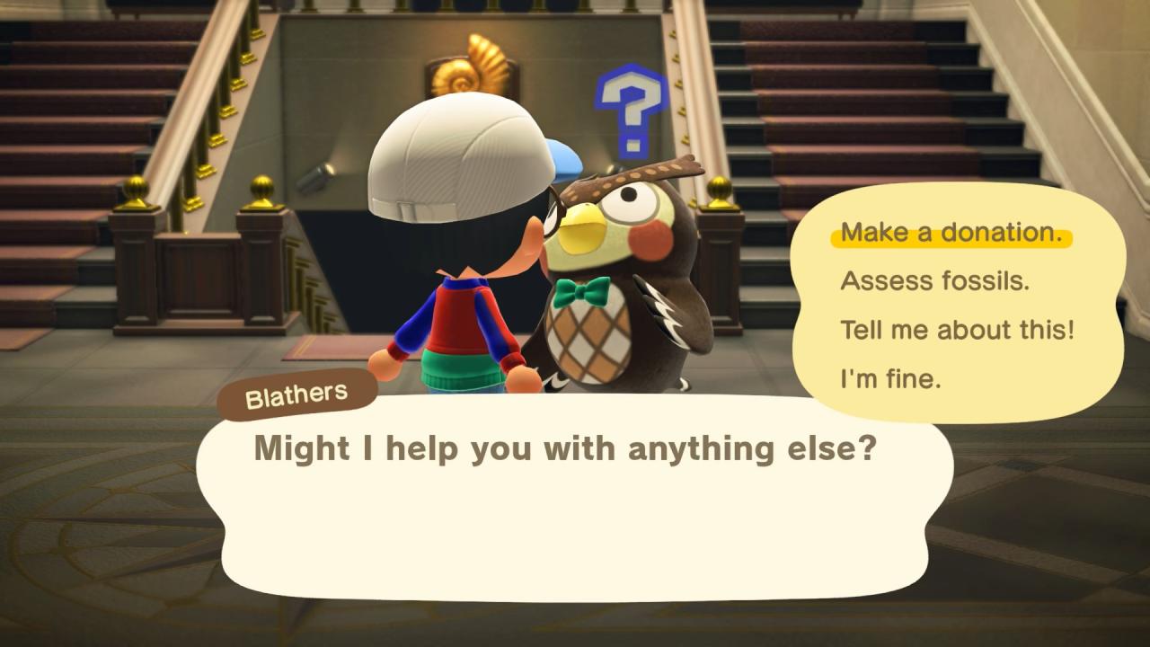 Animal Crossing: New Horizons Blathers Quest