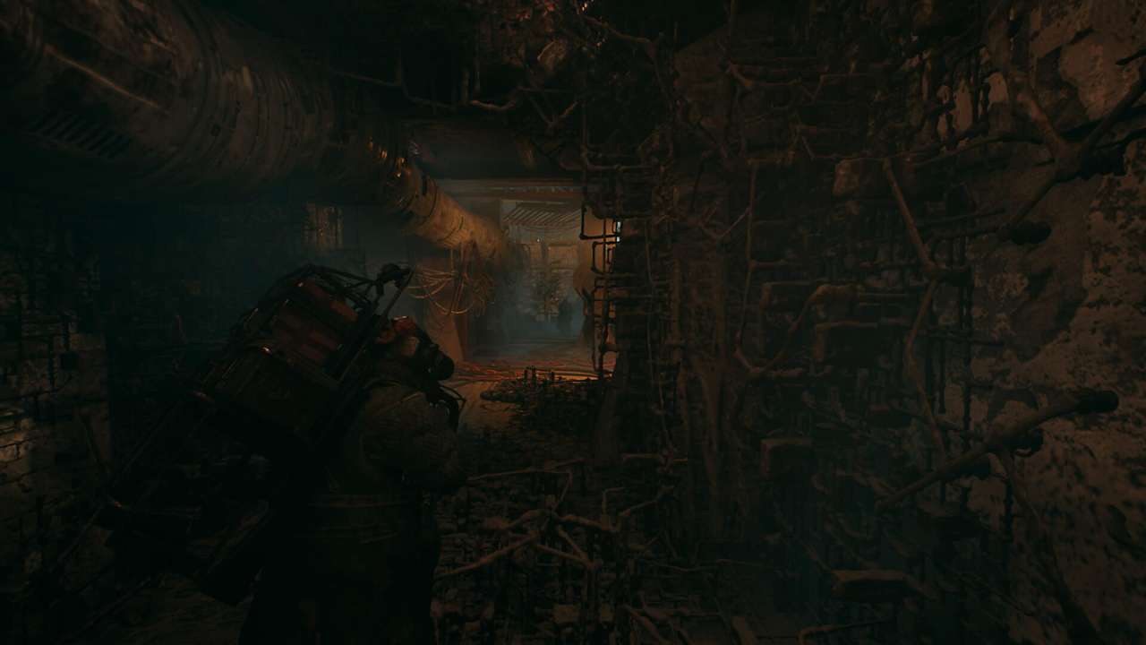 The Forever Winter Mask Man in a Hallway