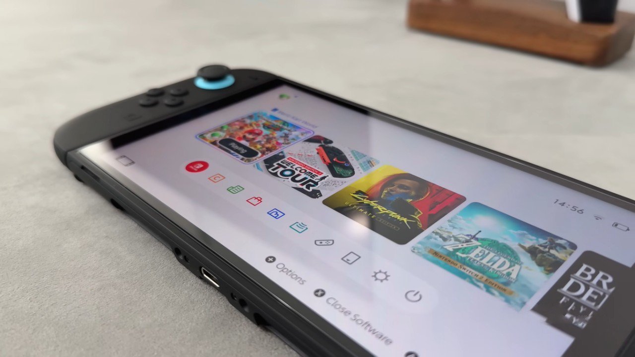 Nintendo Switch 2 Display On