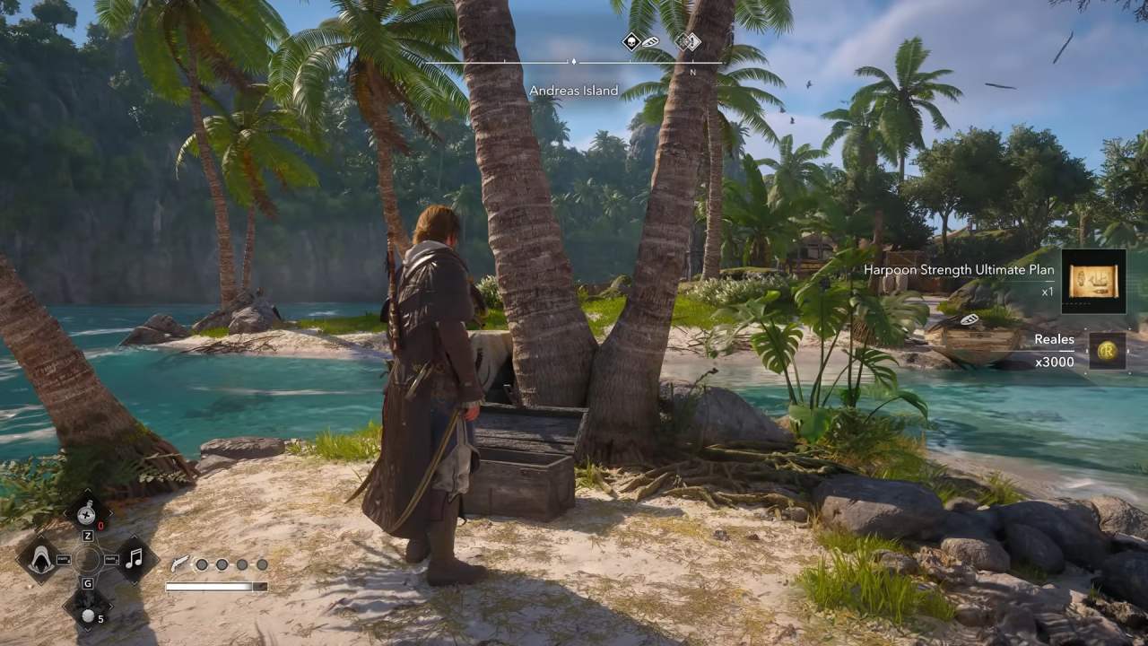 Assassin's Creed Black Flag Resynced Guide Andreas Island Buried Chest Harpoon Strength Ultimate Plan