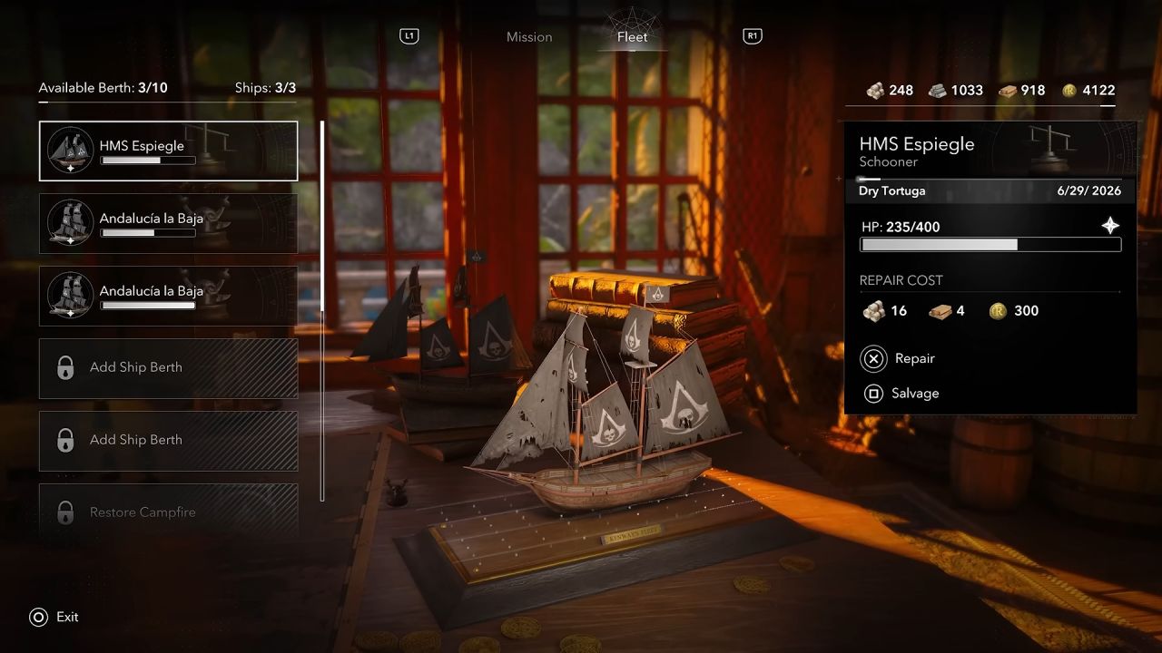 Assassin's Creed Black Flag Resynced Guide Managing Fleet