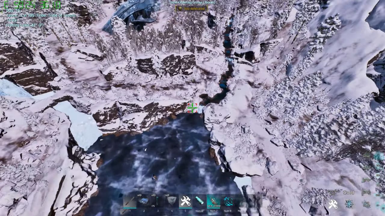 Ark Survival Ascended Guide Search Around the Frozen Lake