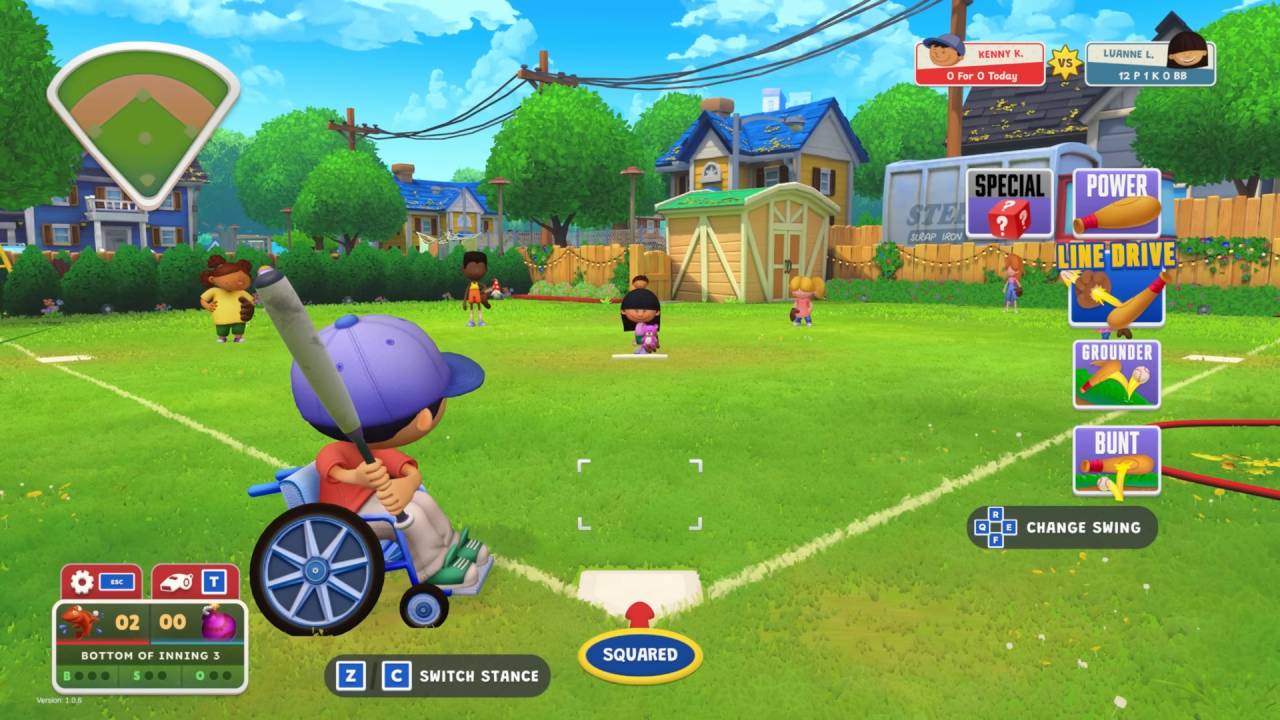 Backyard Baseball Kid Playing from Wheelchair
