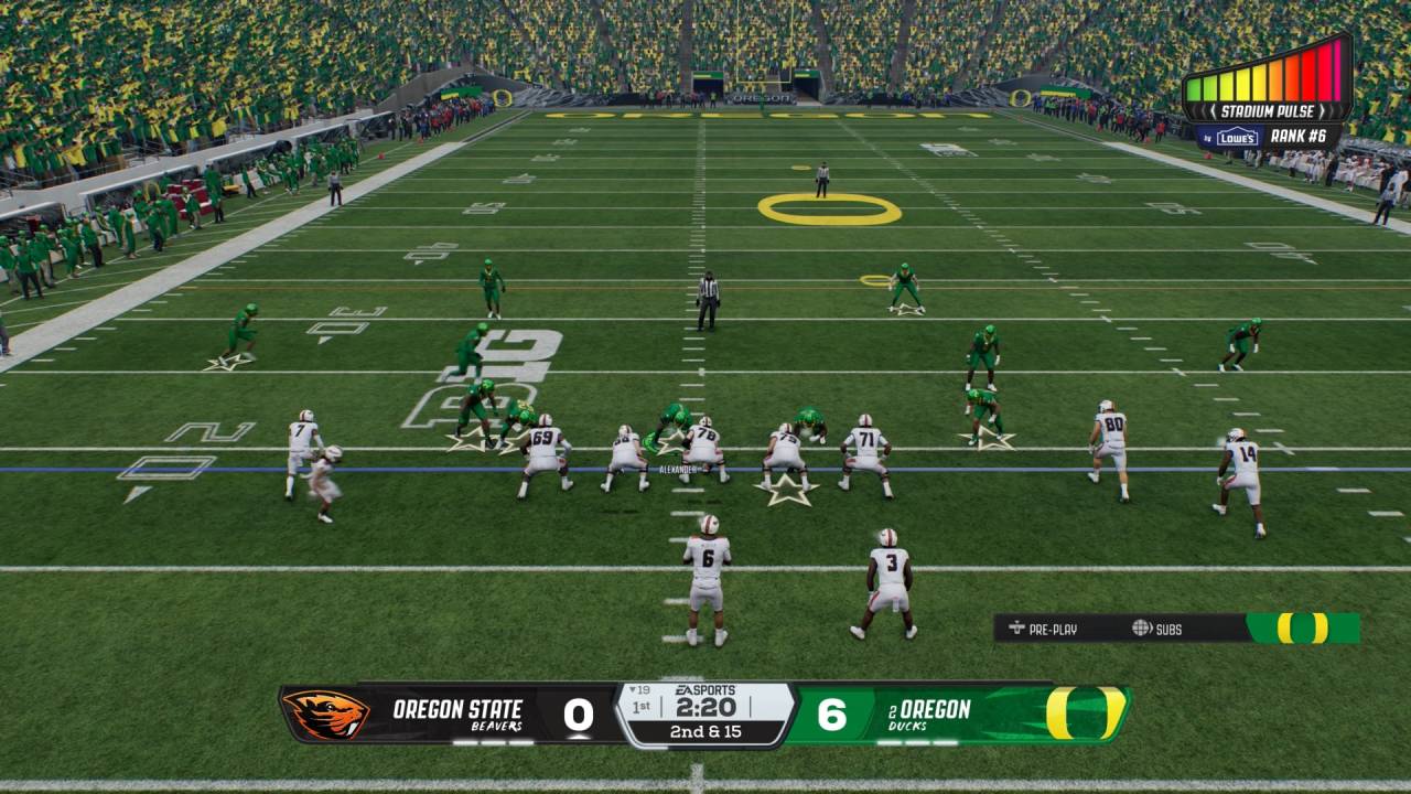 EA SPORTS College Football 27 Oregon State vs Oregon