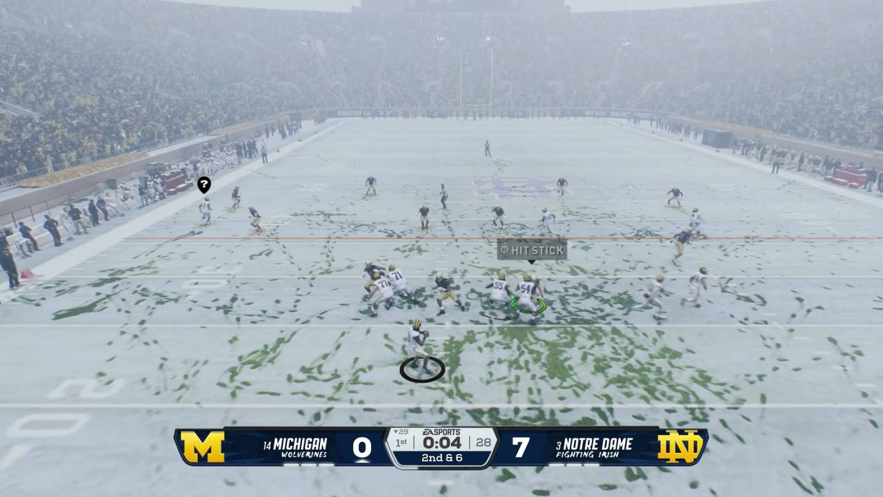 EA SPORTS College Football 27 Xbox Gameplay on Snow