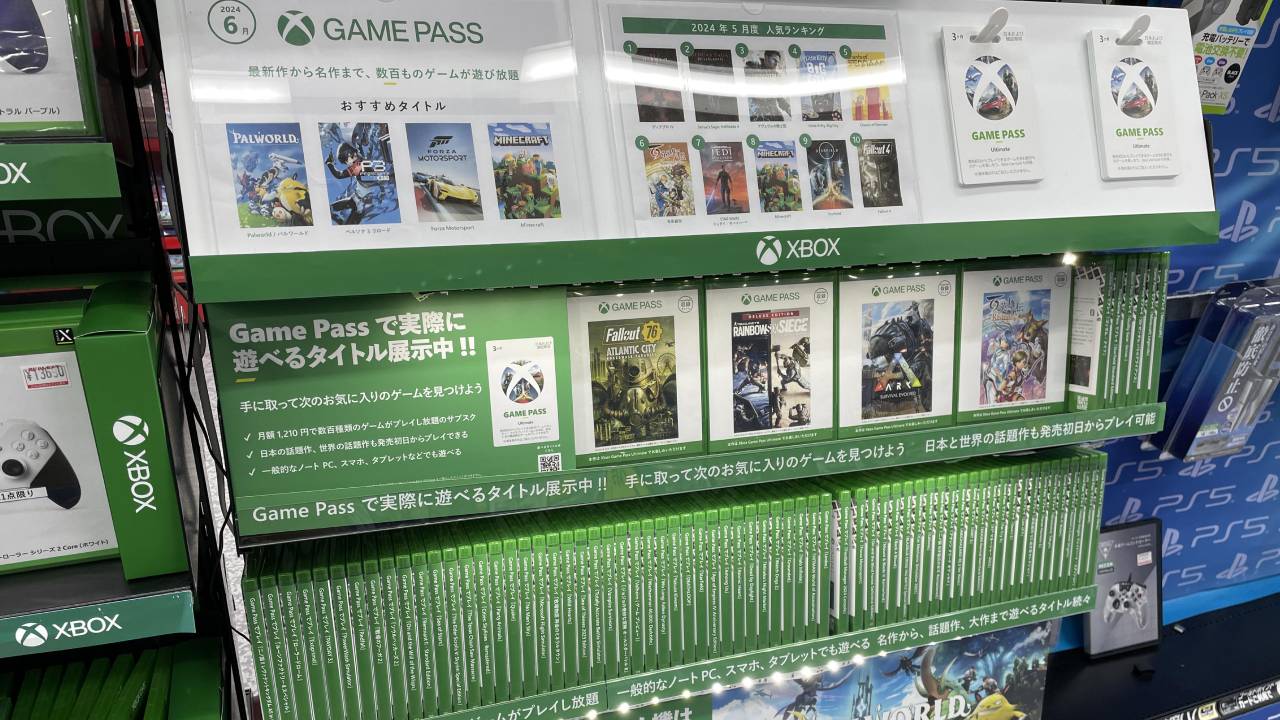 XBOX Console Store in Retail Game Pass