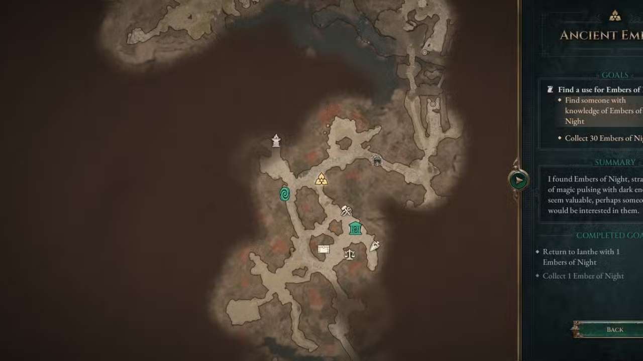 Embers of the Night Locations