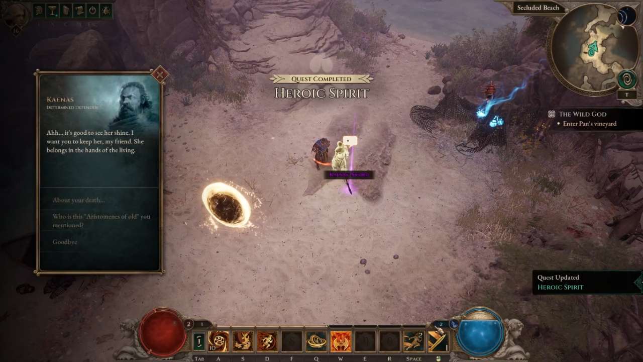 Speaking With Kaena, Titan Quest II 