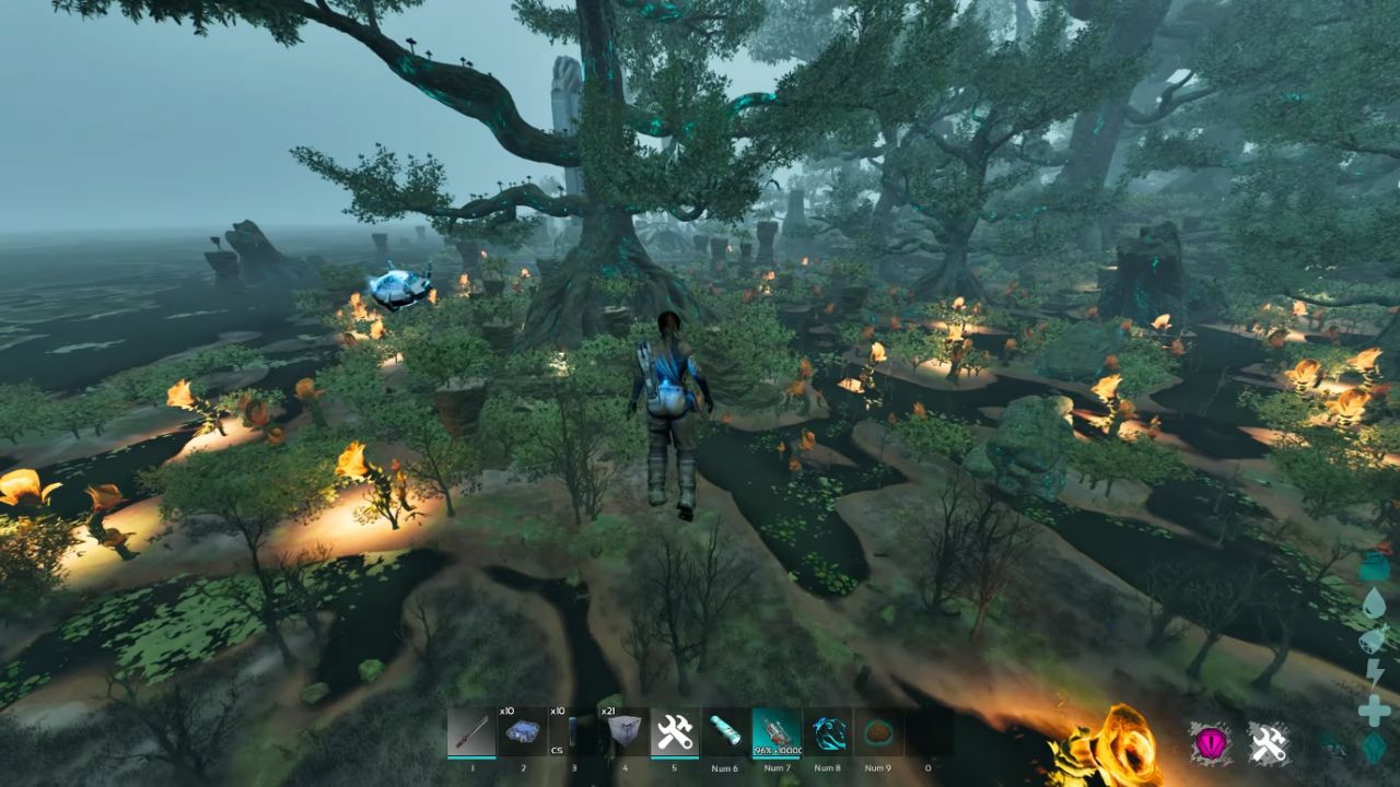 Ark Survival Ascended Guide Bog Biome Giant Trees
