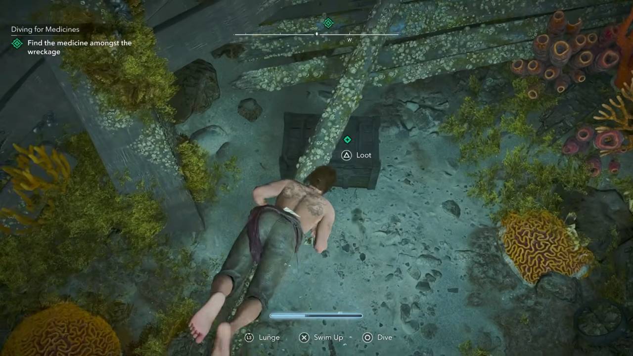 Assassin's Creed Black Flag Resynced Guide Loot Chest to get Medicines in Wreckage