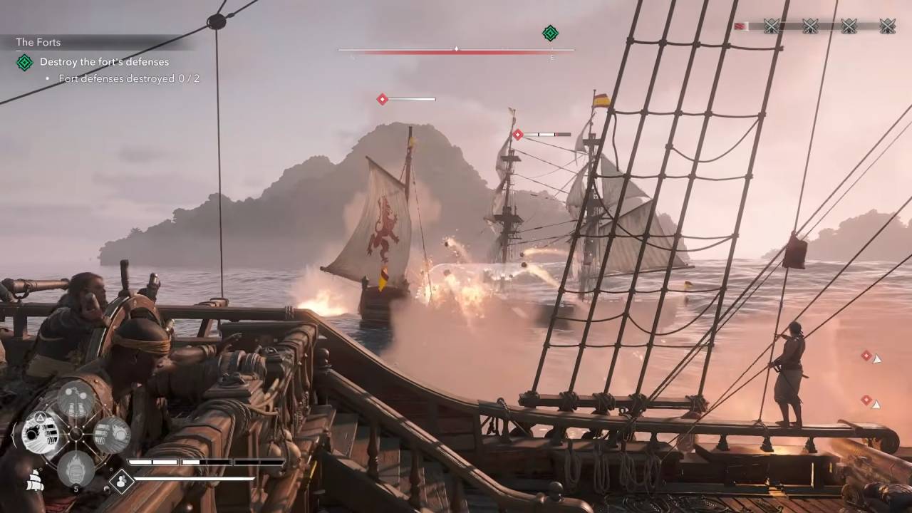 Assassin's Creed Black Flag Resynced Guide Using Broadside Cannons