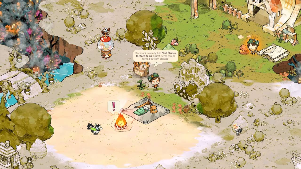 Cozy Grove: Camp Spirit Setting up New Location