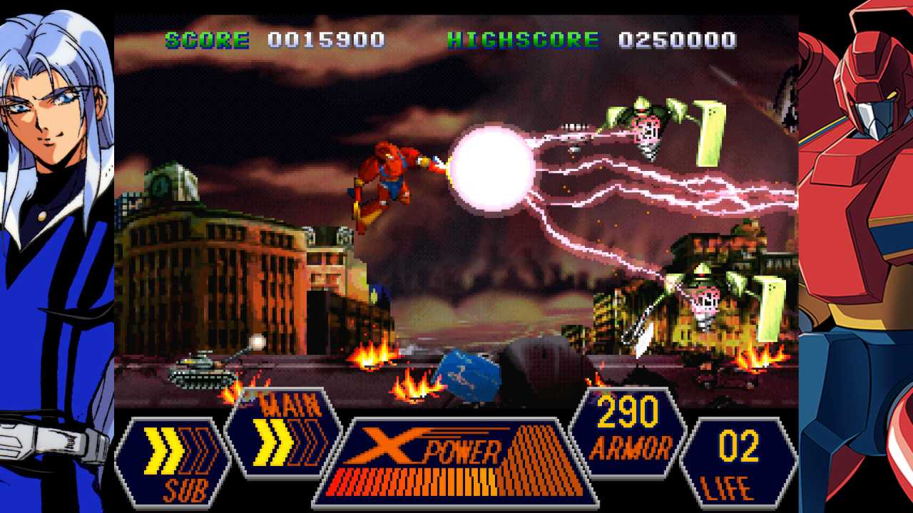 70s-Style Robot Anime Geppy-X Jin Fighting