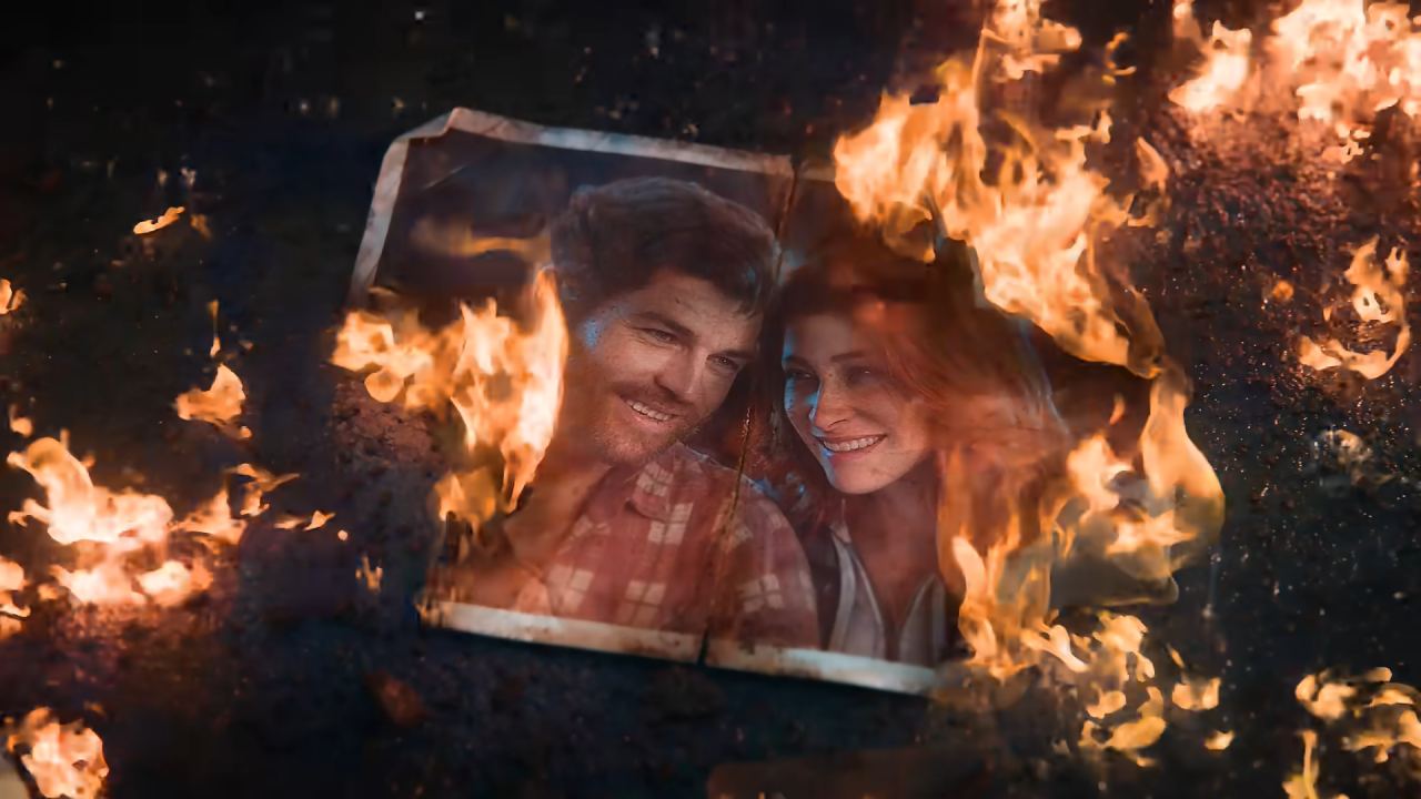 Marvel's Wolverine burning photo of Logan and Jean
