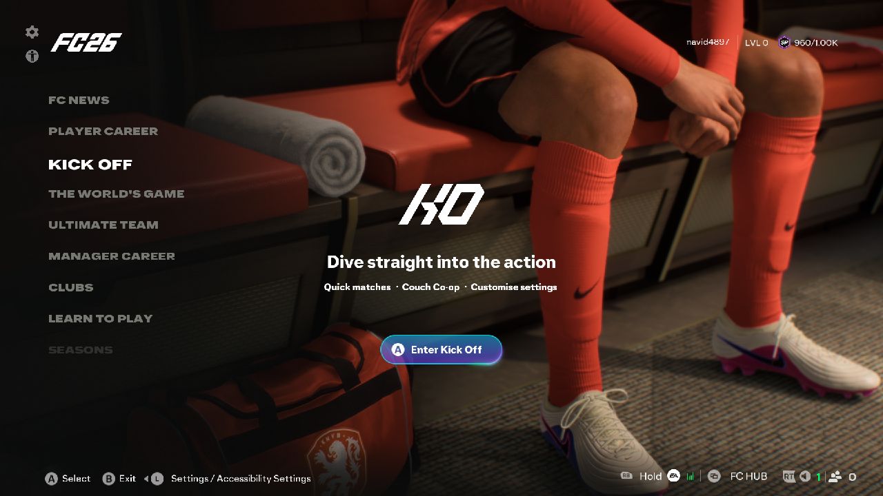 FC 26 Kick Off Mode