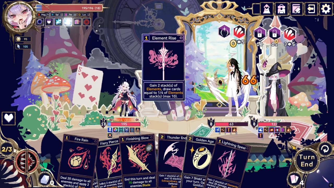 Witch's Apocalyptic Journey Combat Against Two Sisters