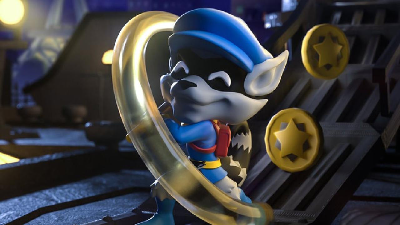 Sly Cooper swinging his cane