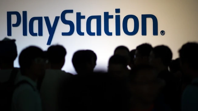 Sony PlayStation Logo on a Board