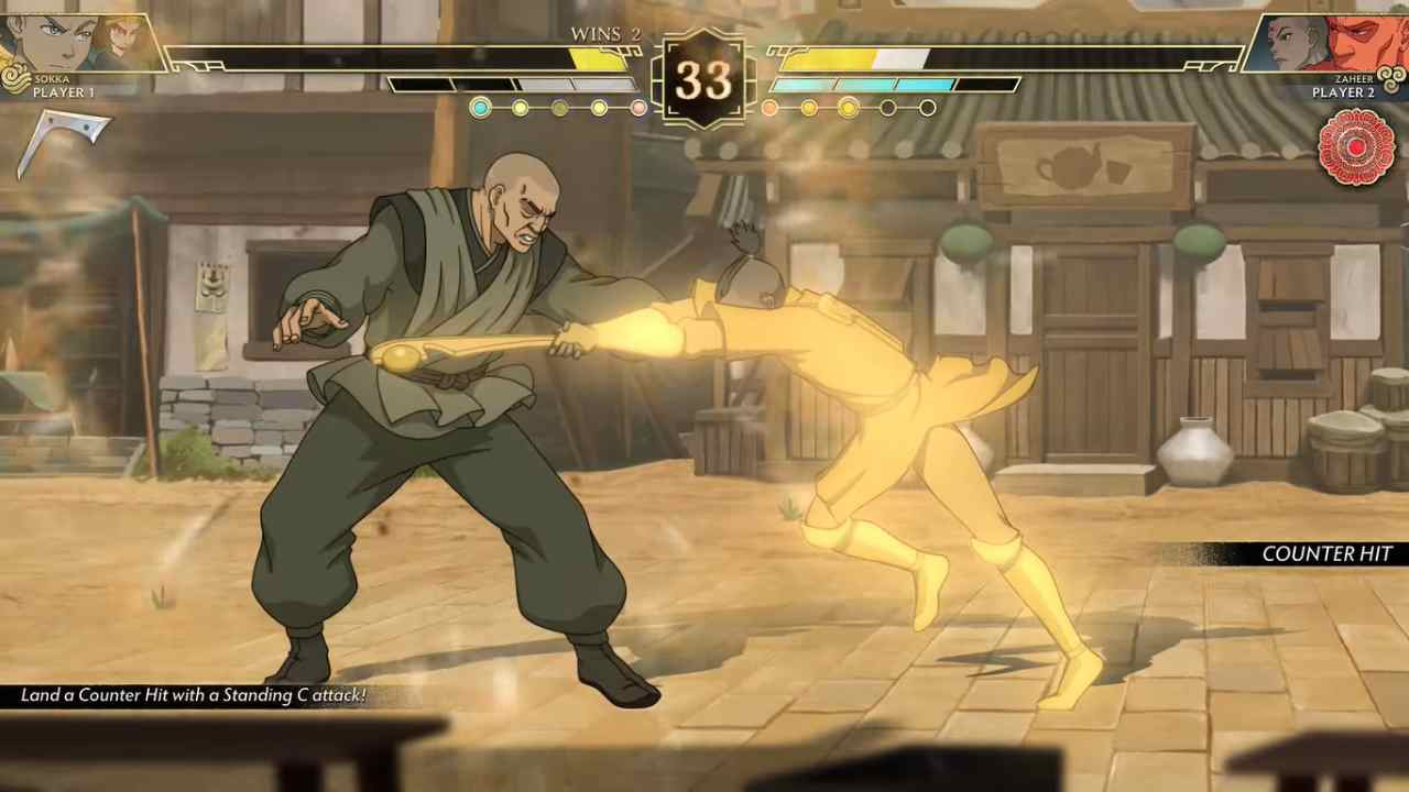 Avatar Legends: The Fighting Game Zaheer vs Sokka 