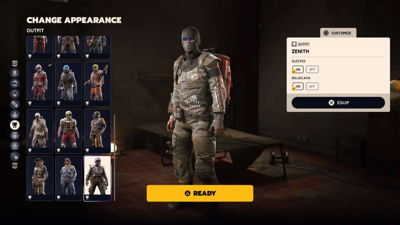 Zenith Outfit Showcase ARC Raiders