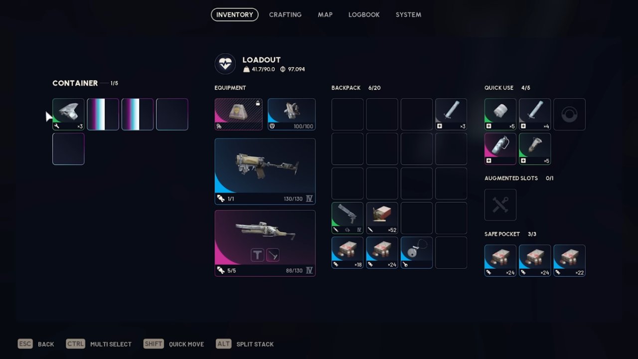 Crafting and using the grenade launcher