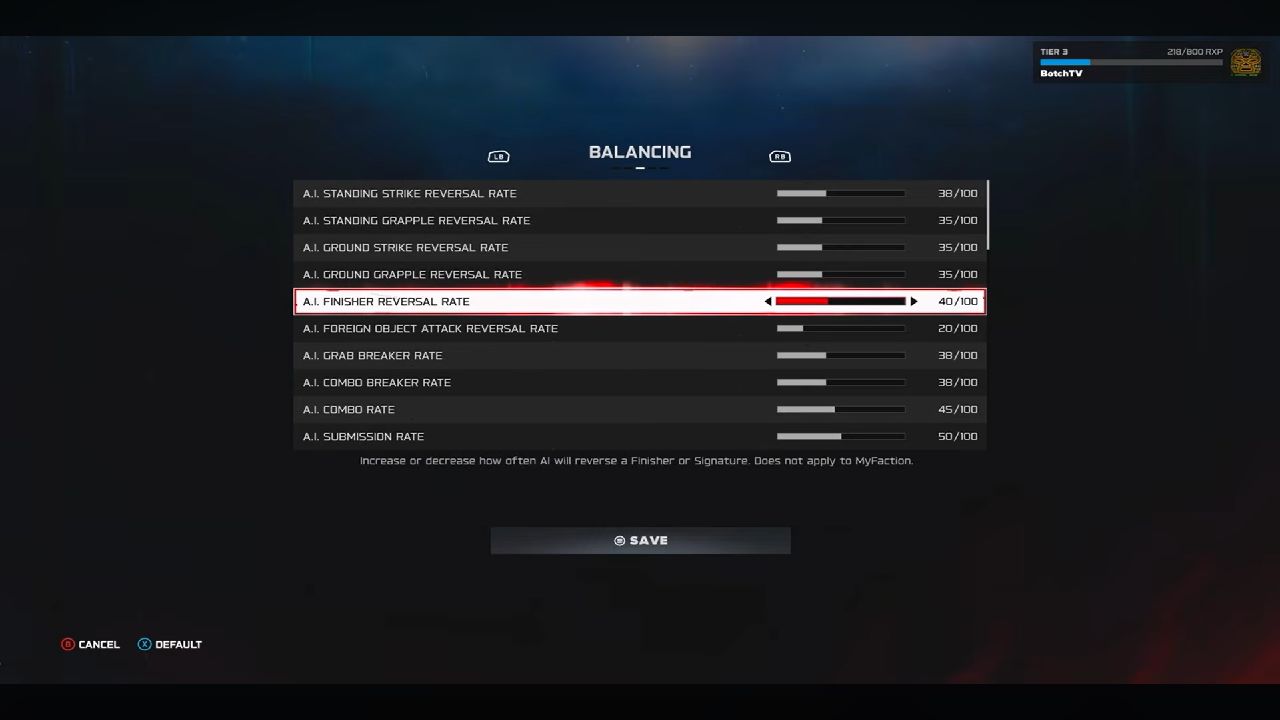 WWE 2k26 gameplay sliders