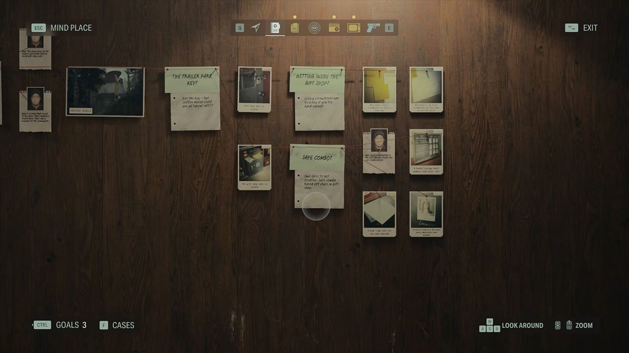 Alan Wake 2 Mind Place Puzzles Clues