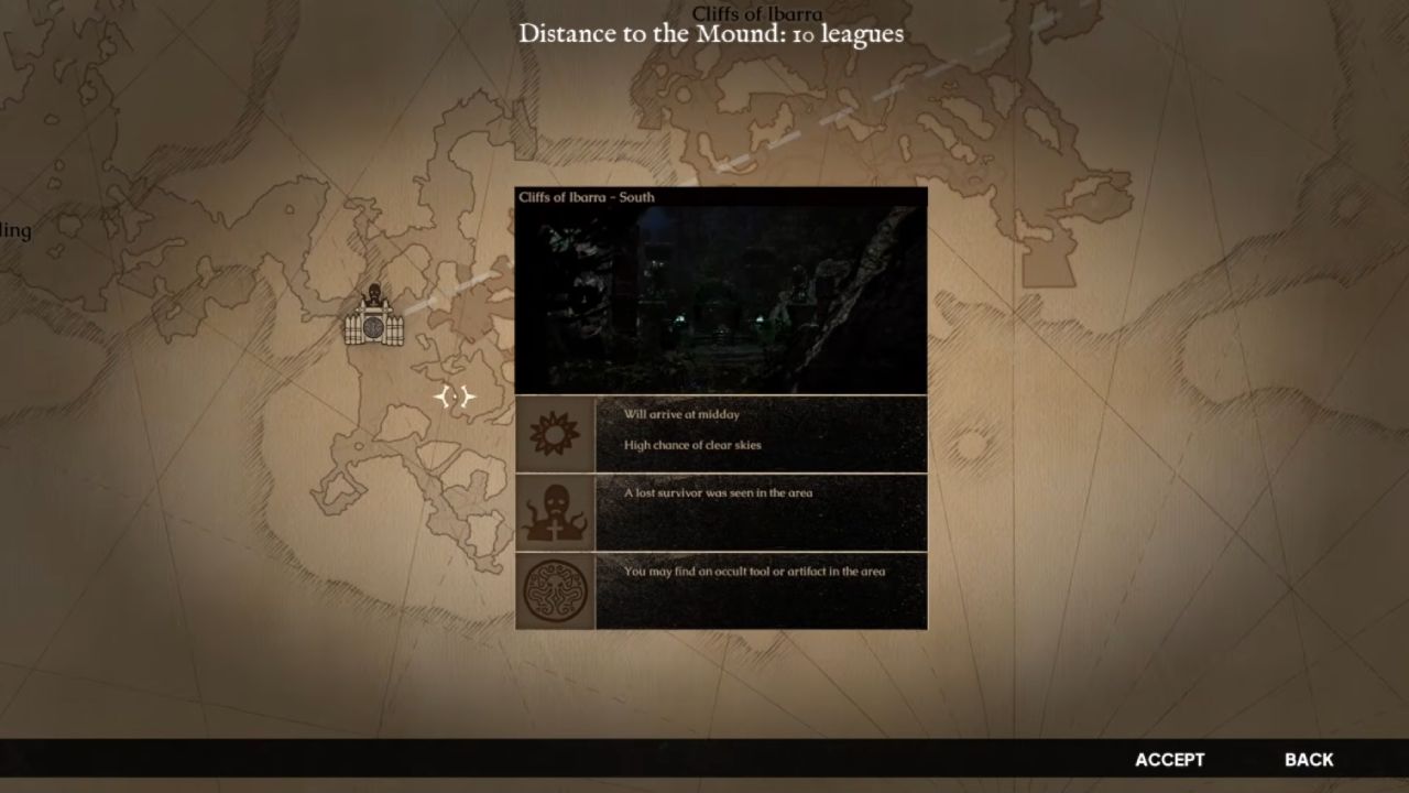 The Mound Omen of Cthulhu Guide Use the Map for the Next Search