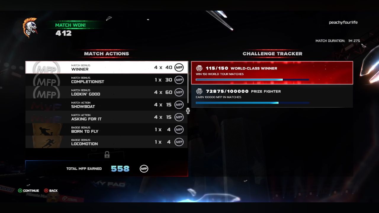 WWE 2K26 earning MFP