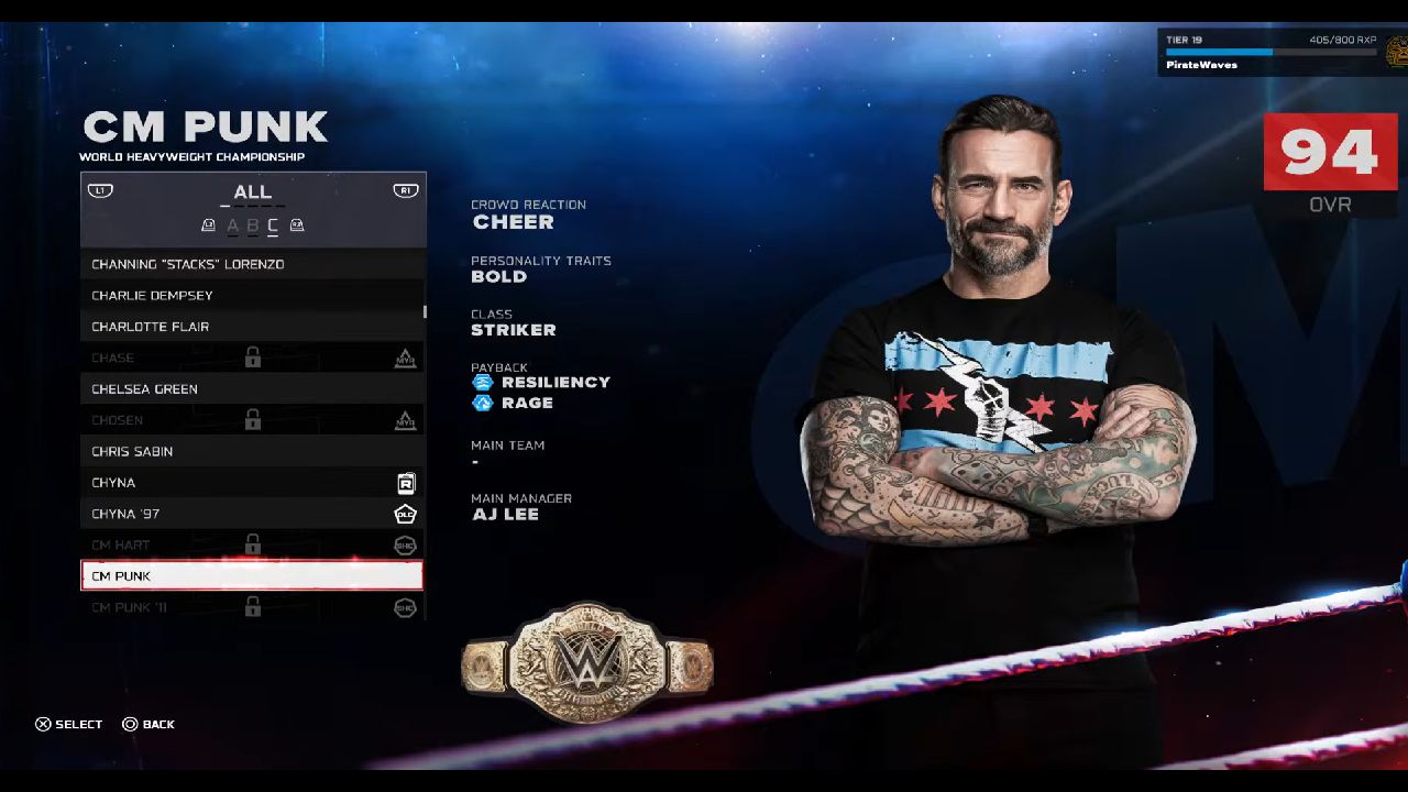 WWE 2k26 superstar attributes