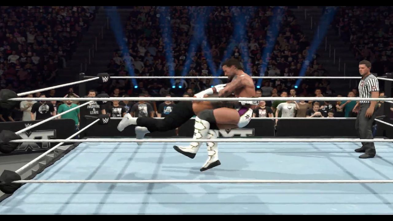 WWE 2k26 roman reigns performing spear